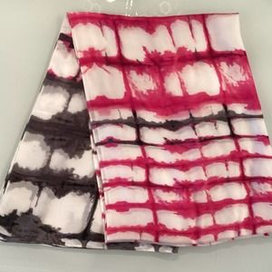 Calvin Klein Magenta, White & Gray Scarf